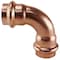 Copper Press By Tmg 3/4 in. x 3/4 in. Copper 90-Degree Press x Press Elbow XPRE34 - alternate 1